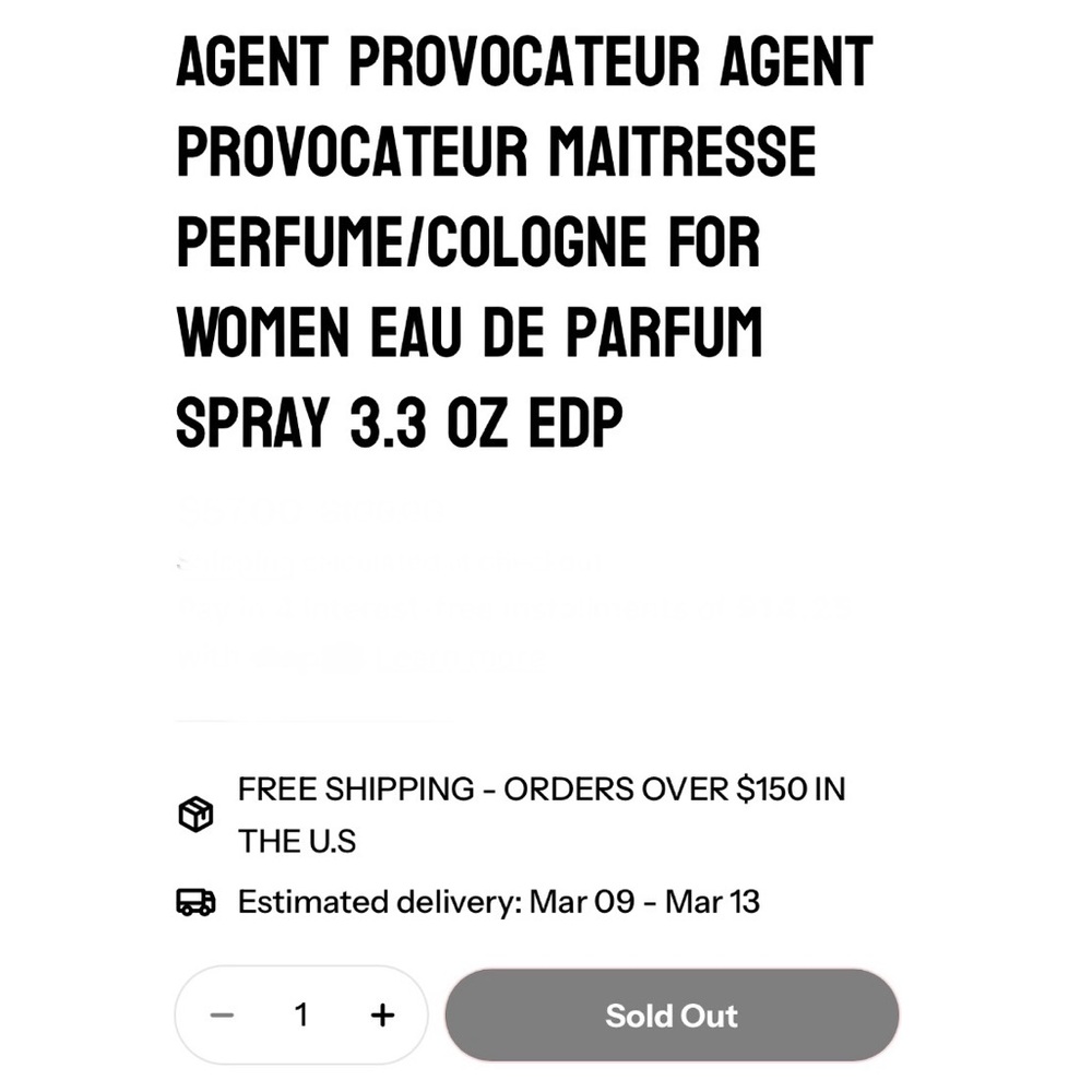 Agent Provocateur Maitresse Eau de Parfum Spray - Picture 14 of 15